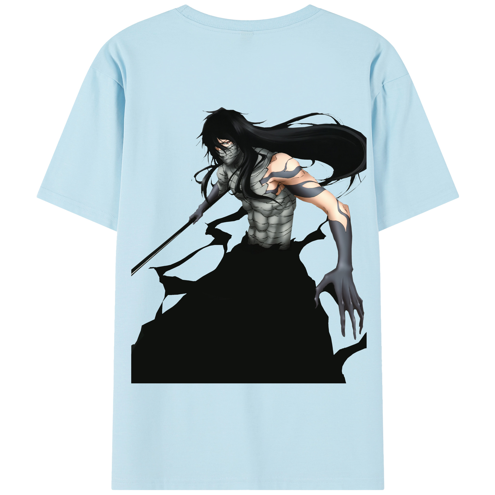 （画像用） ブリーチ 黒崎一護（くろさき いちご）BLEACH Kurosaki Ichigo 綿100％半袖Tシャツ（背面プリント）